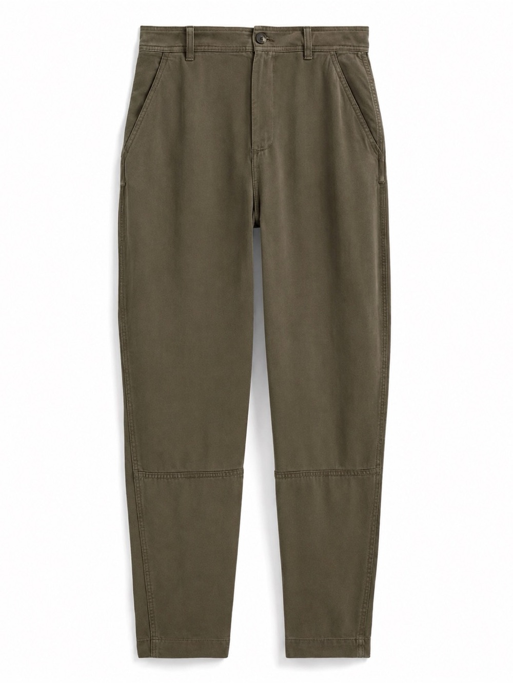 Everlane The Chino in Buttersoft Pants Dark Khaki Brown Tencel Size 12